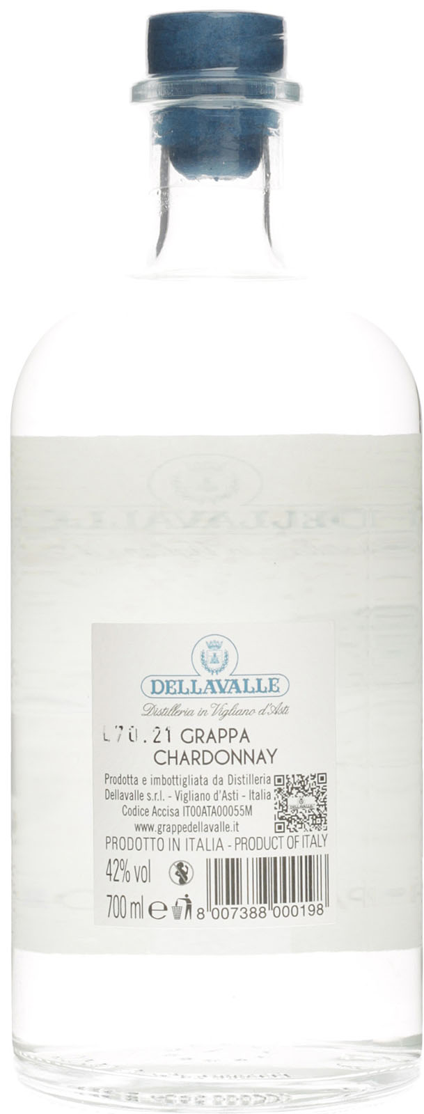 Roberto Dellavalle Grappa Chardonnay Villa Isa L