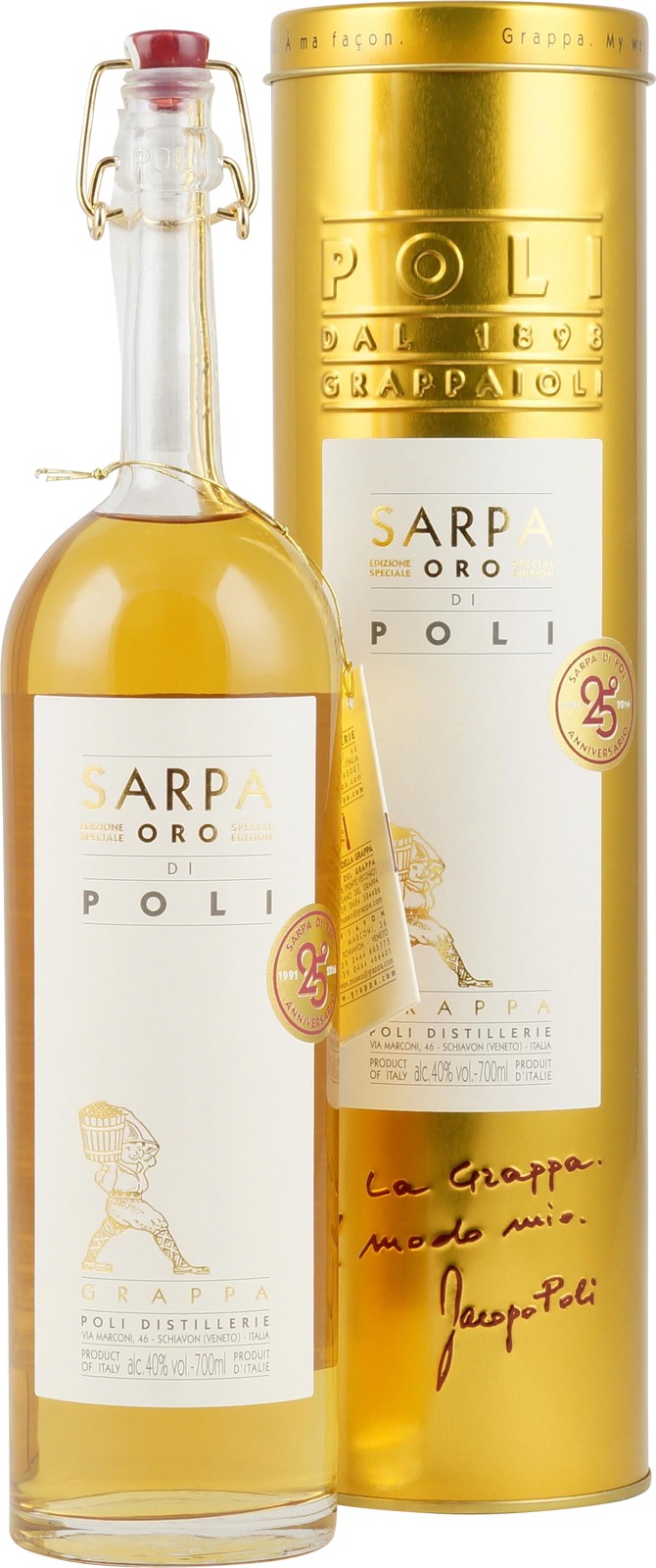 Jacopo Poli Grappa Sarpa Barrique di Poli 700ml 40%