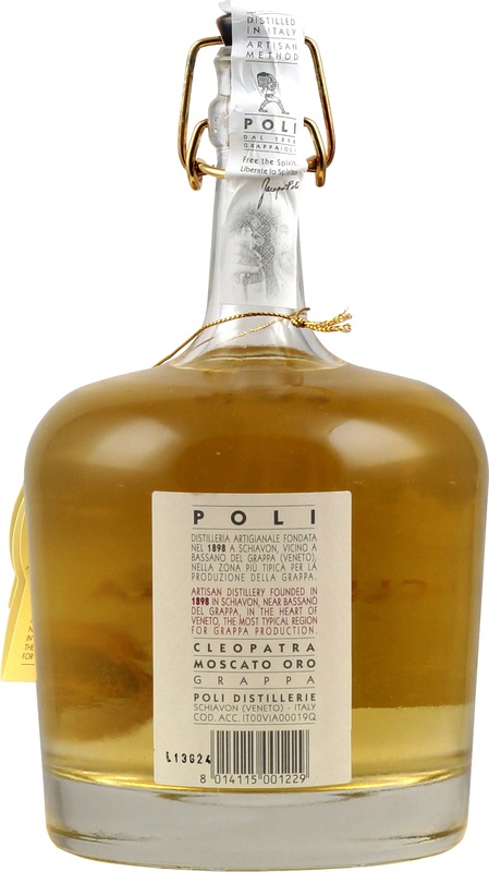 Jacopo Poli Grappa 700ml Cleopatra 40% Moscato Oro