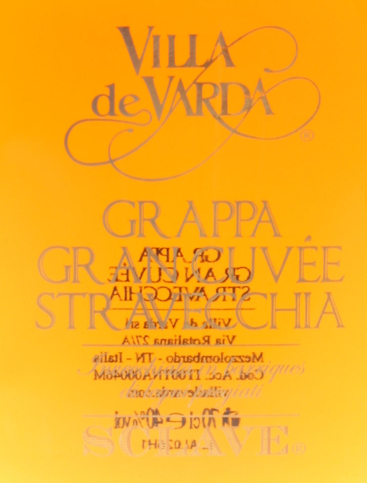 Eshop Villa de Varda  Grappa barricata riserva- Gran Cuvée Stravecchia  Sclave